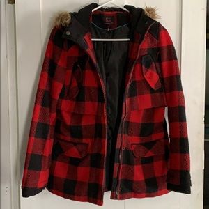Red & Black lumberjack coat 🧥